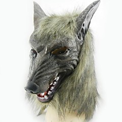 máscara de látex lobo gris para la fiesta de Halloween (1 pc)