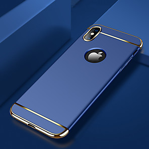 tok Για Apple iPhone X / iPhone XS Max ΕπιμεταλλωμÎνη Πίσω Κάλυμμα ΜονόχÏωμο ΣκληÏή PC για iPhone XS / iPhone XR / iPhone XS Max