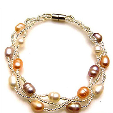 Silver Plated Pearl Style Bracelet 475943 2017 – $5.99